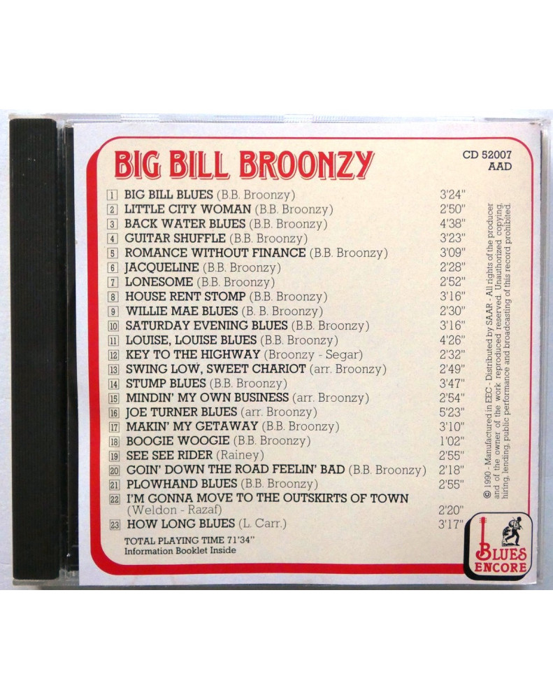 (CD) BIG BILL BROONZY HOUSE RENT STOMP